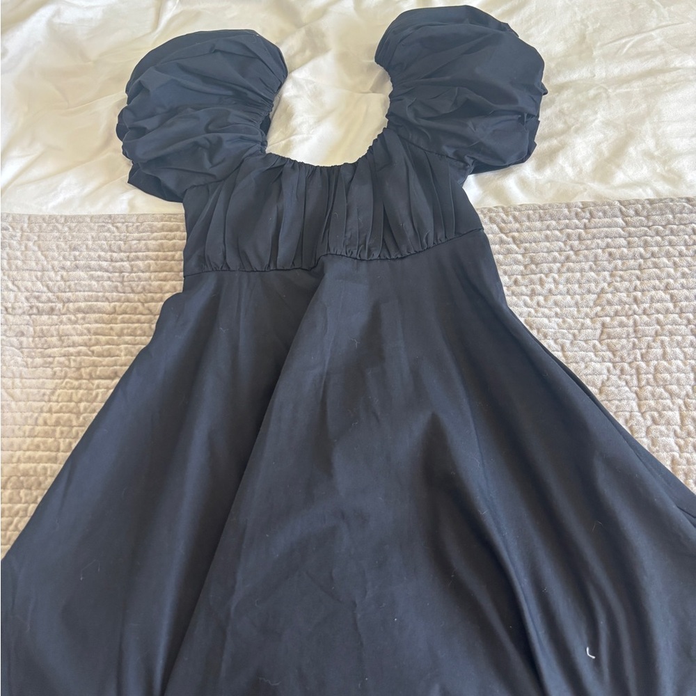 Abercrombie & Fitch Black Smocked Dress